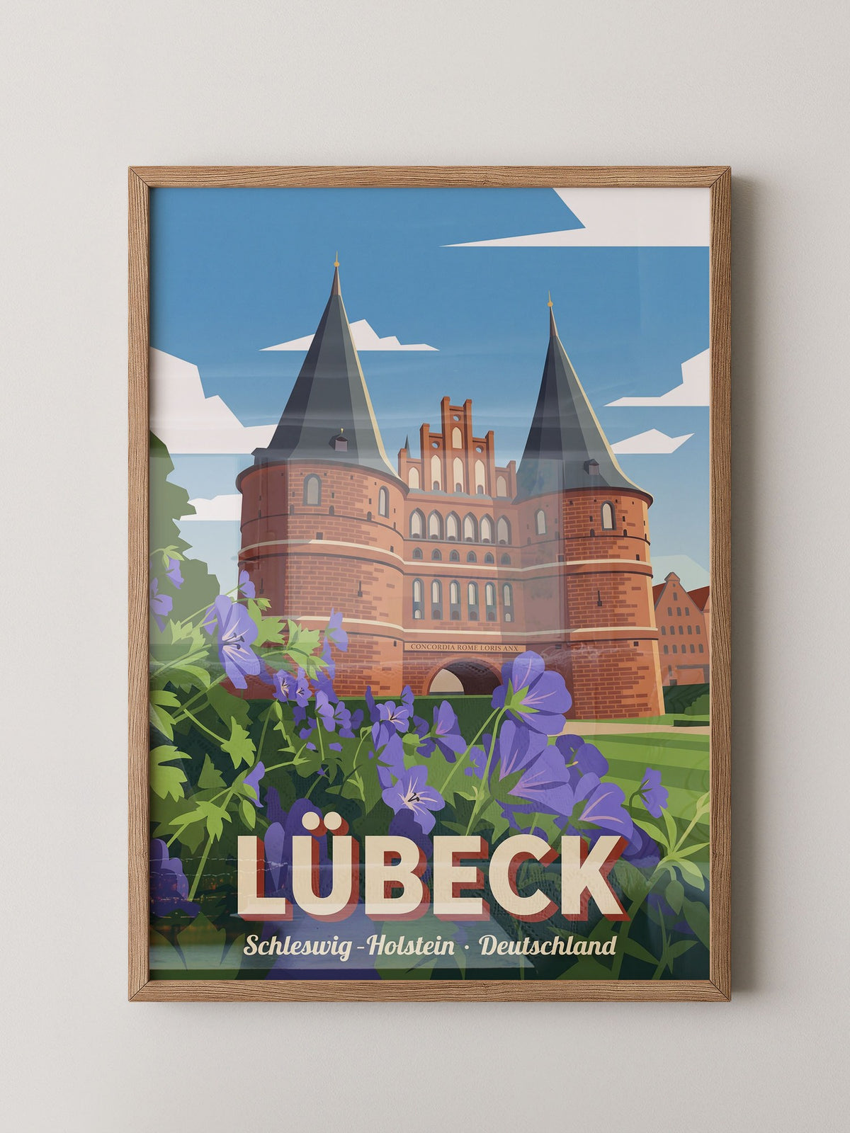 Lübeck Holstentor Vintage
