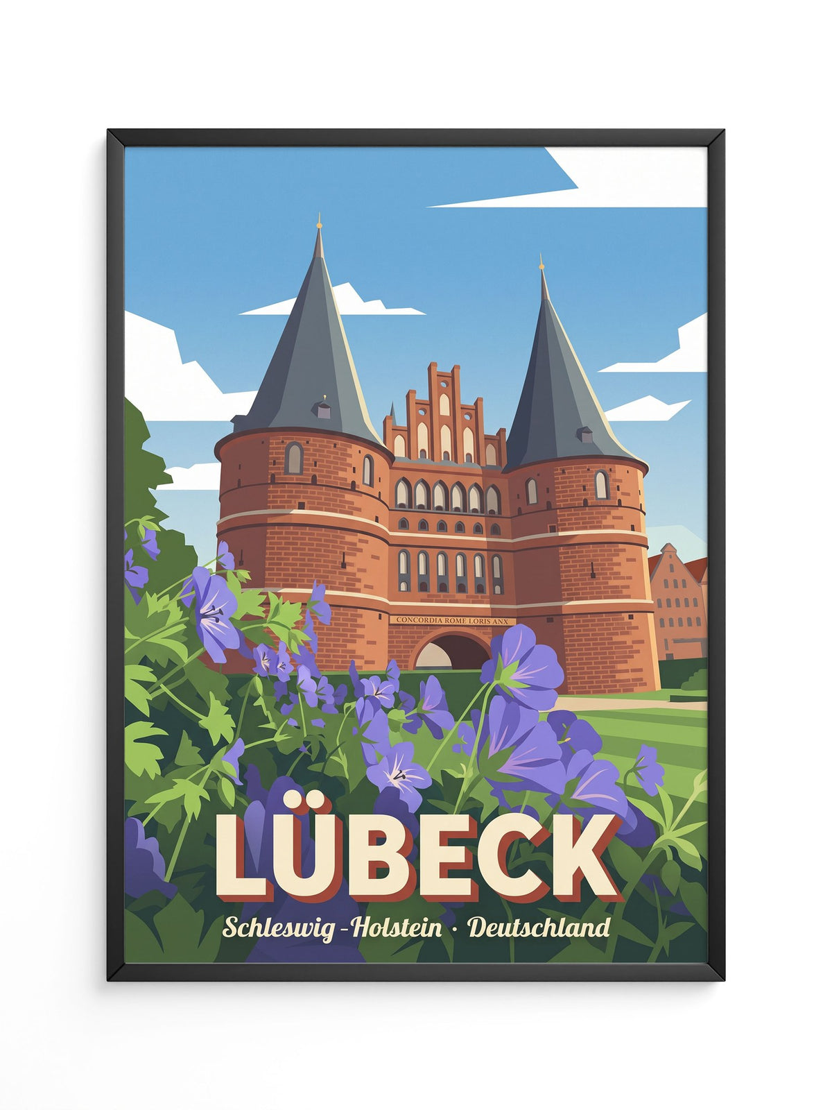 Lübeck Holstentor Vintage
