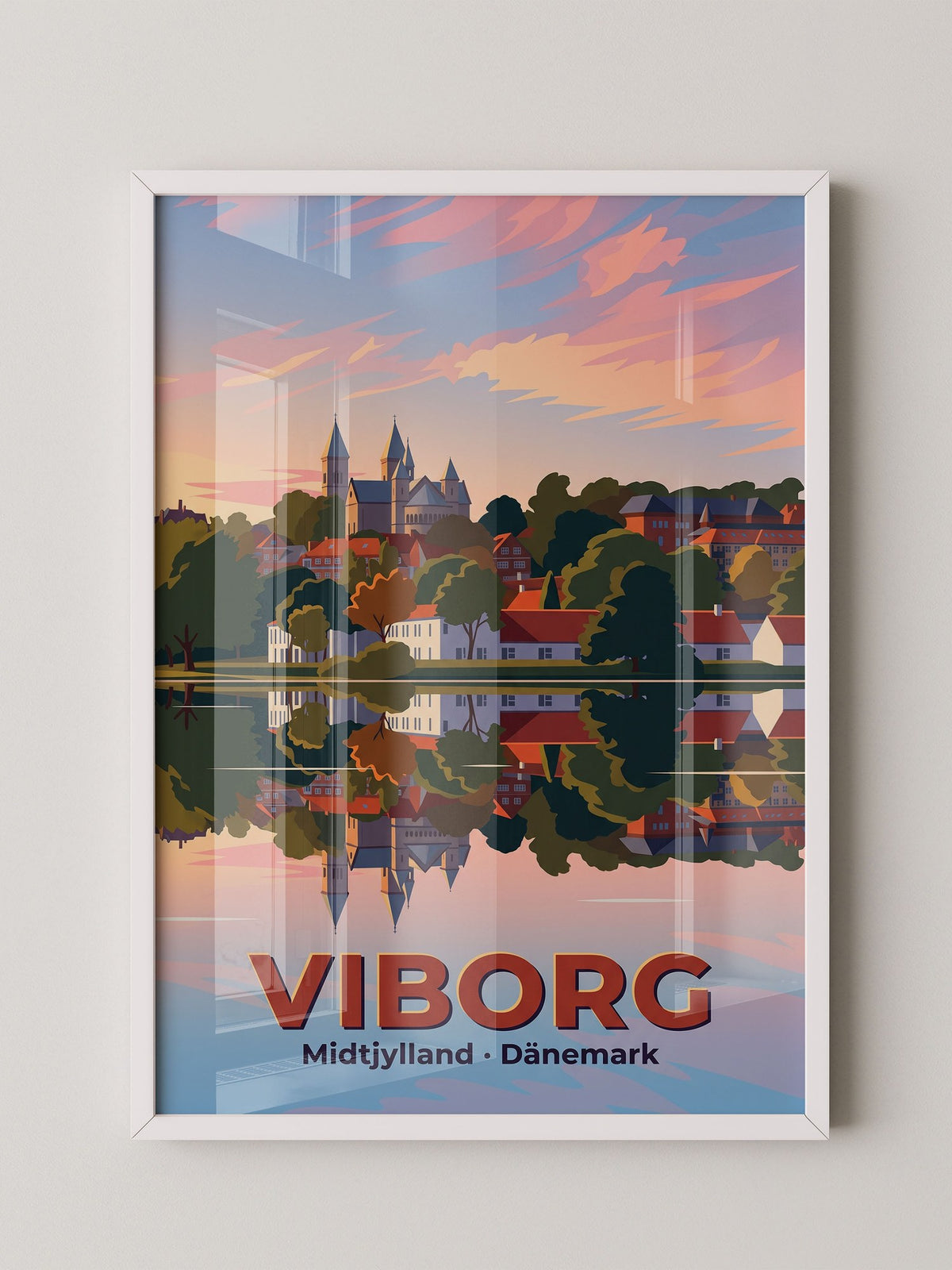 Viborg Schloss Sonnenuntergang