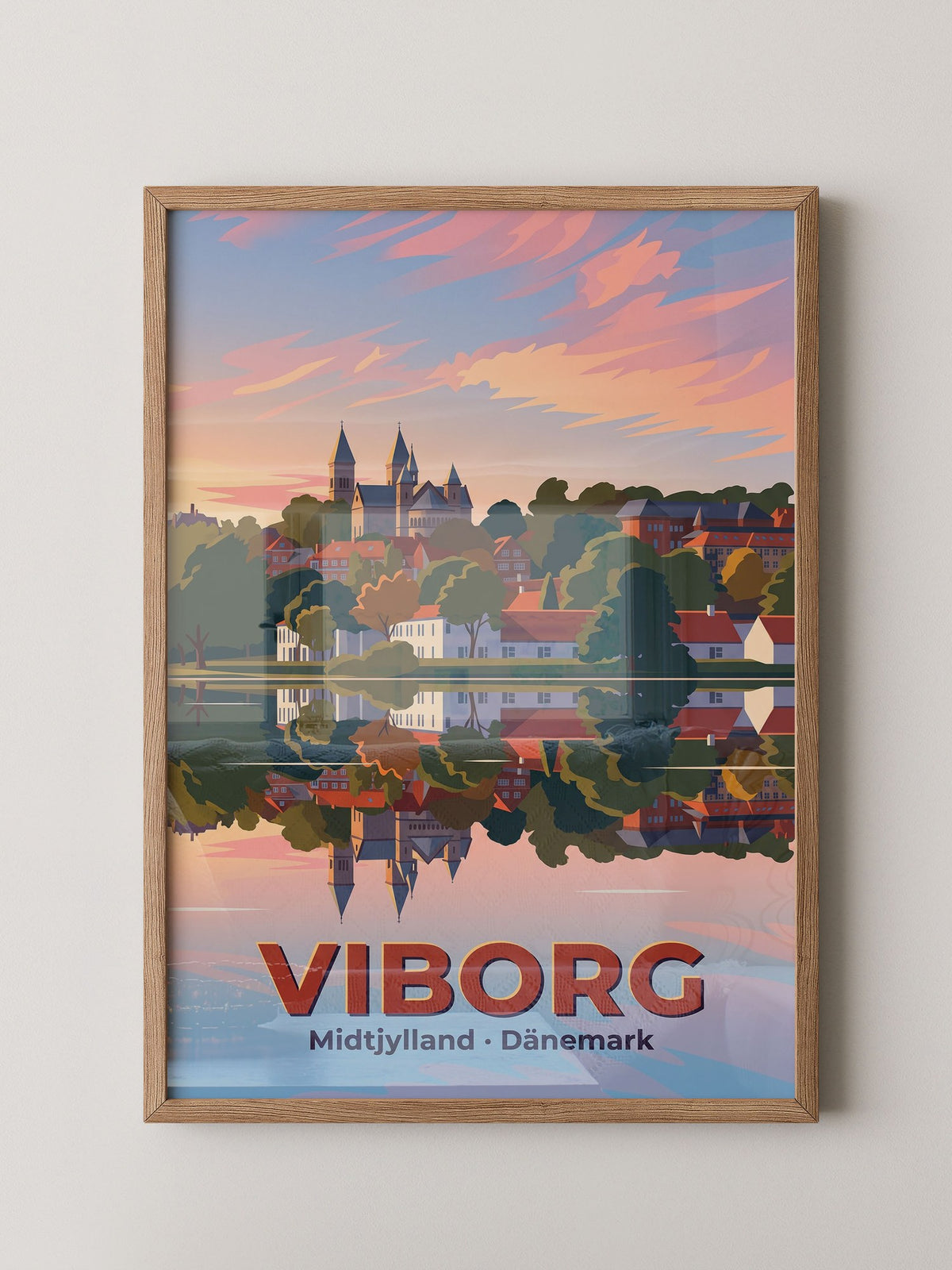 Viborg Schloss Sonnenuntergang