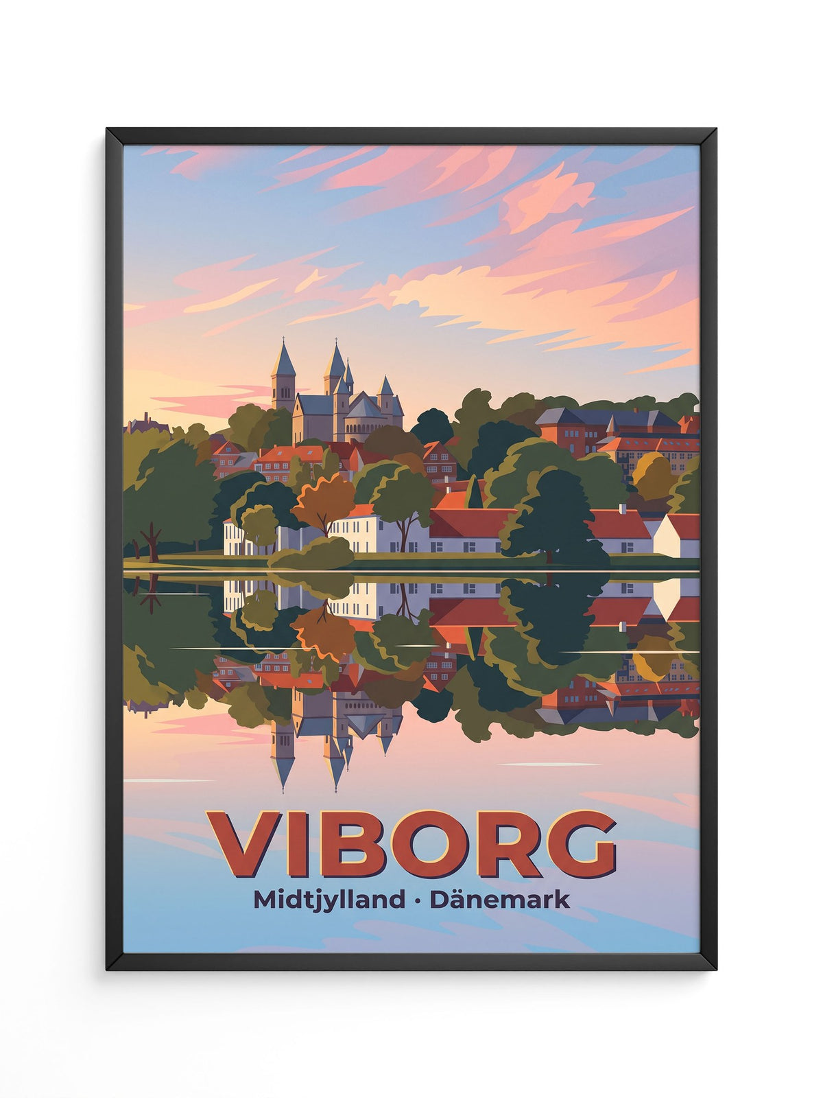 Viborg Schloss Sonnenuntergang