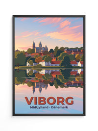 Viborg Schloss Sonnenuntergang