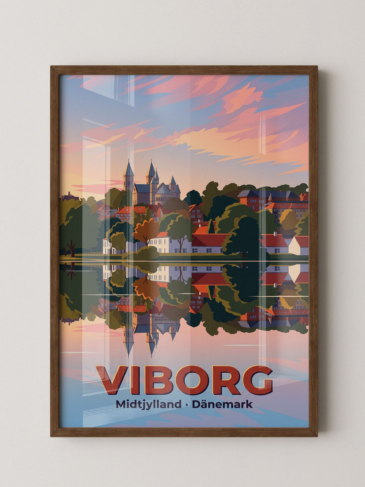 Viborg Schloss Sonnenuntergang