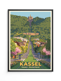 Kassel Schloss Bergpark Illustration