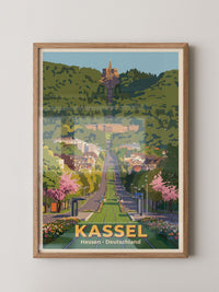 Kassel Schloss Bergpark Illustration