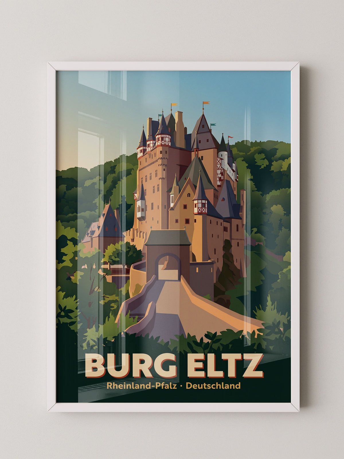 Burg Eltz Schloss Illustration