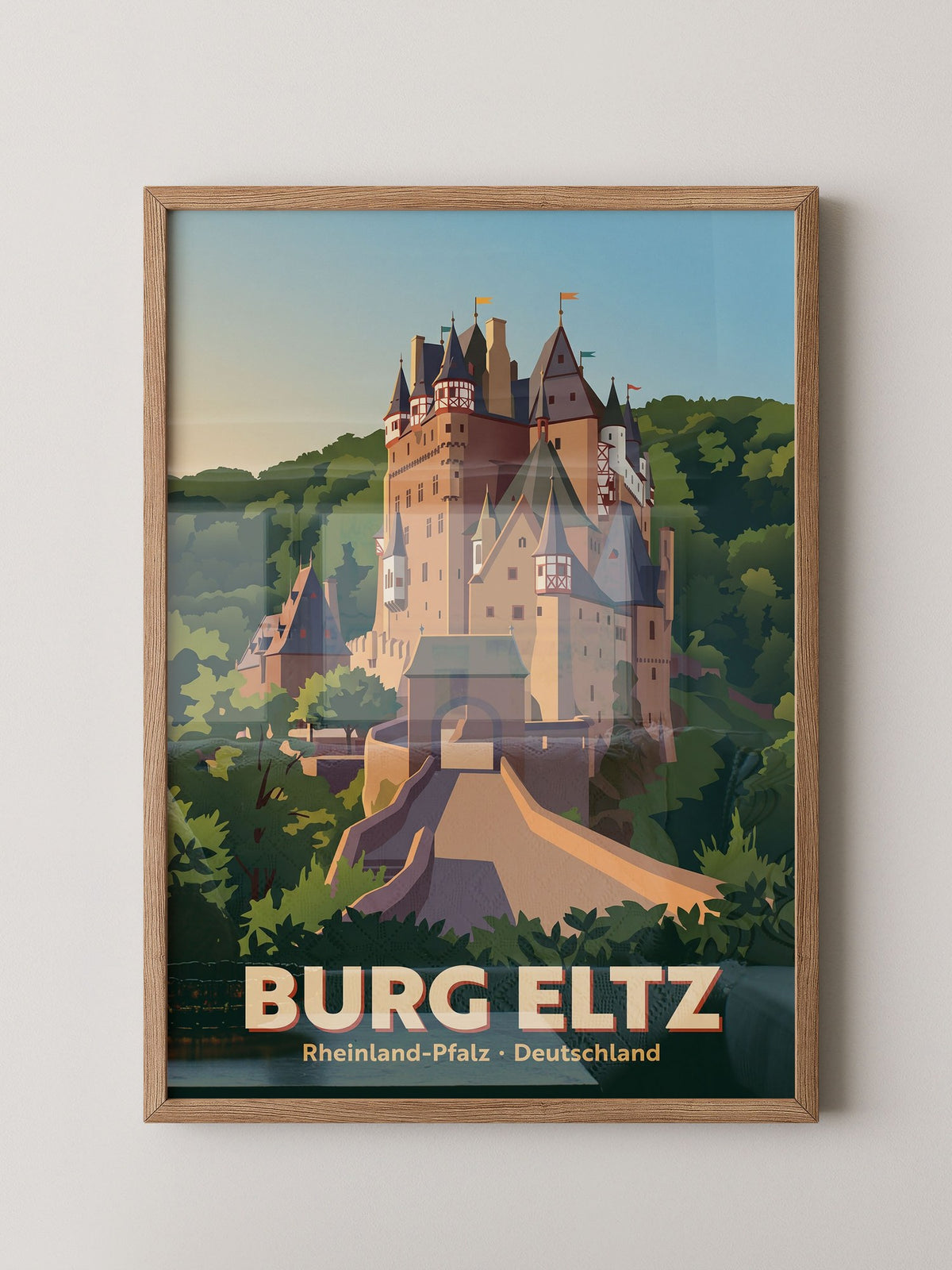 Burg Eltz Schloss Illustration