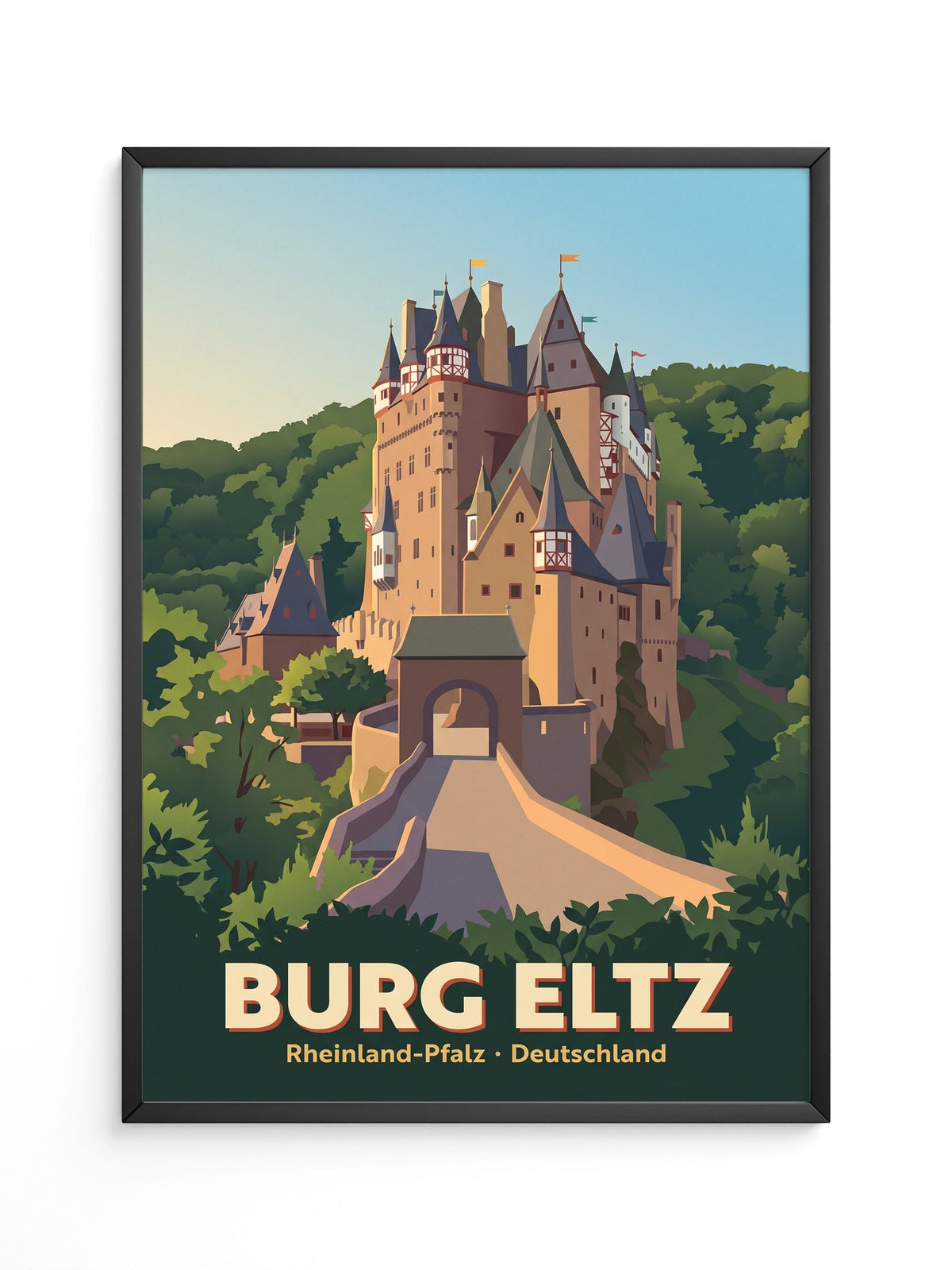 Burg Eltz Schloss Illustration