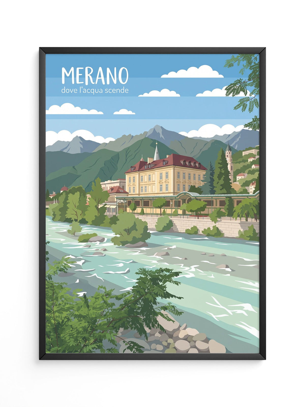 Merano Illustration Architektur