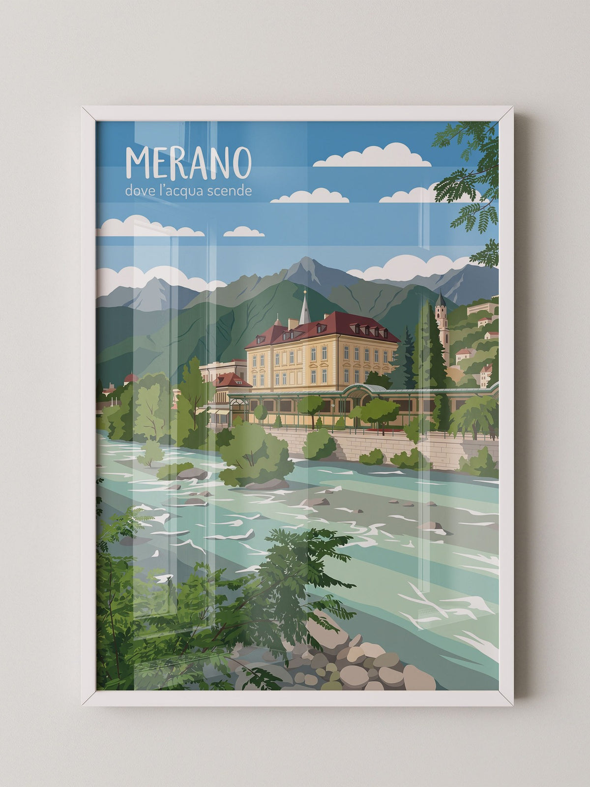 Merano Illustration Architektur