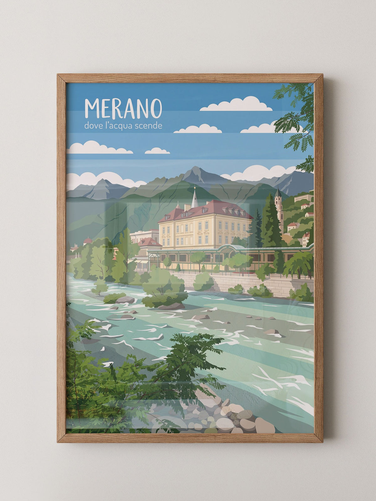 Merano Illustration Architektur