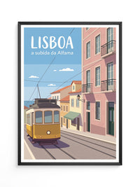 Lissabon Straßenbahn Blau
