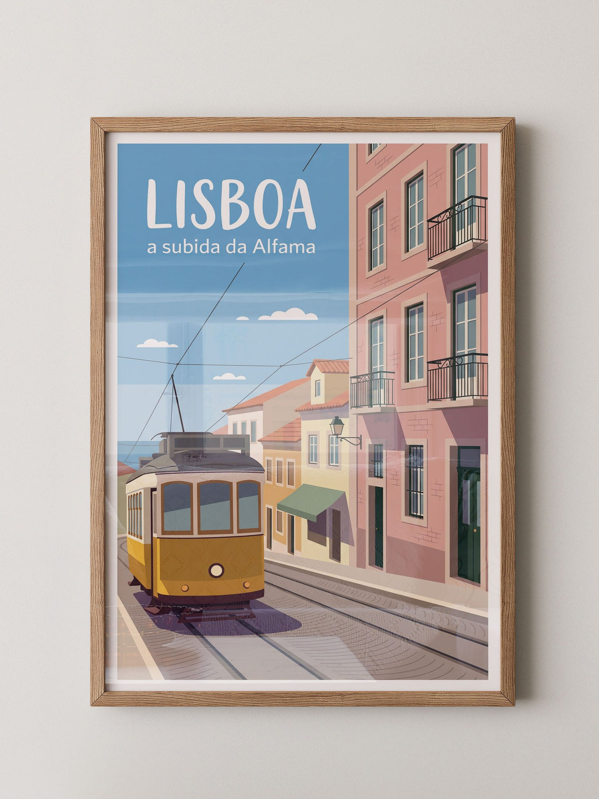 Lissabon Straßenbahn Blau