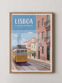 Lissabon Straßenbahn Blau