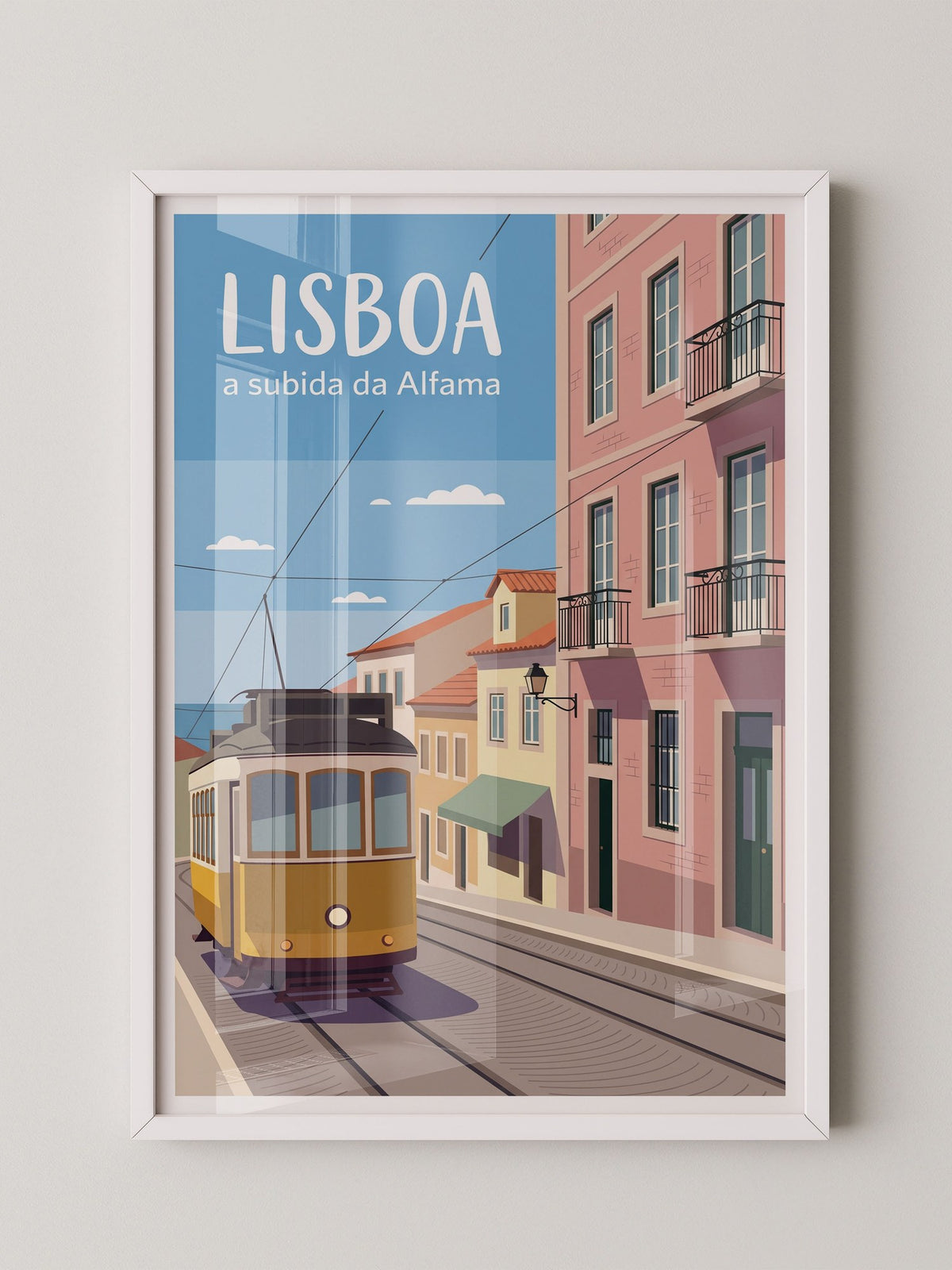 Lissabon Straßenbahn Blau