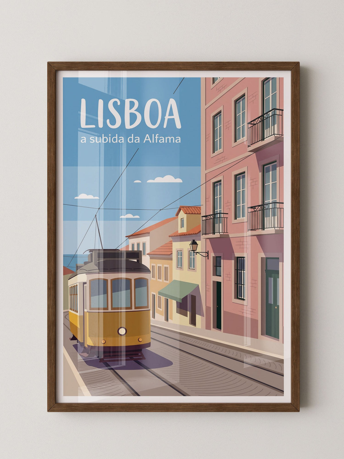 Lissabon Straßenbahn Blau