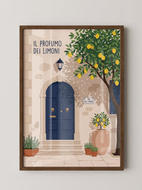 Limonen Haustür Illustration