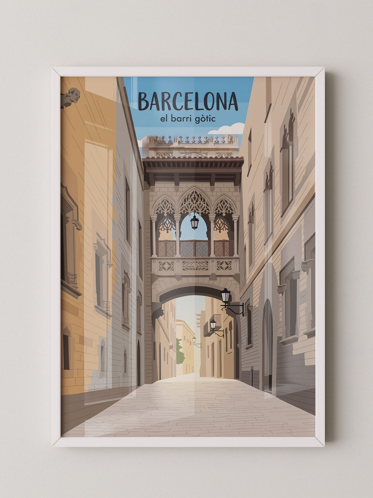 Barcelona Gasse Gotik