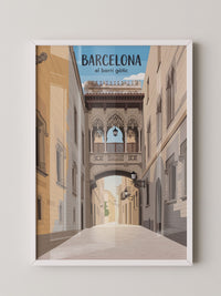 Barcelona Gasse Gotik