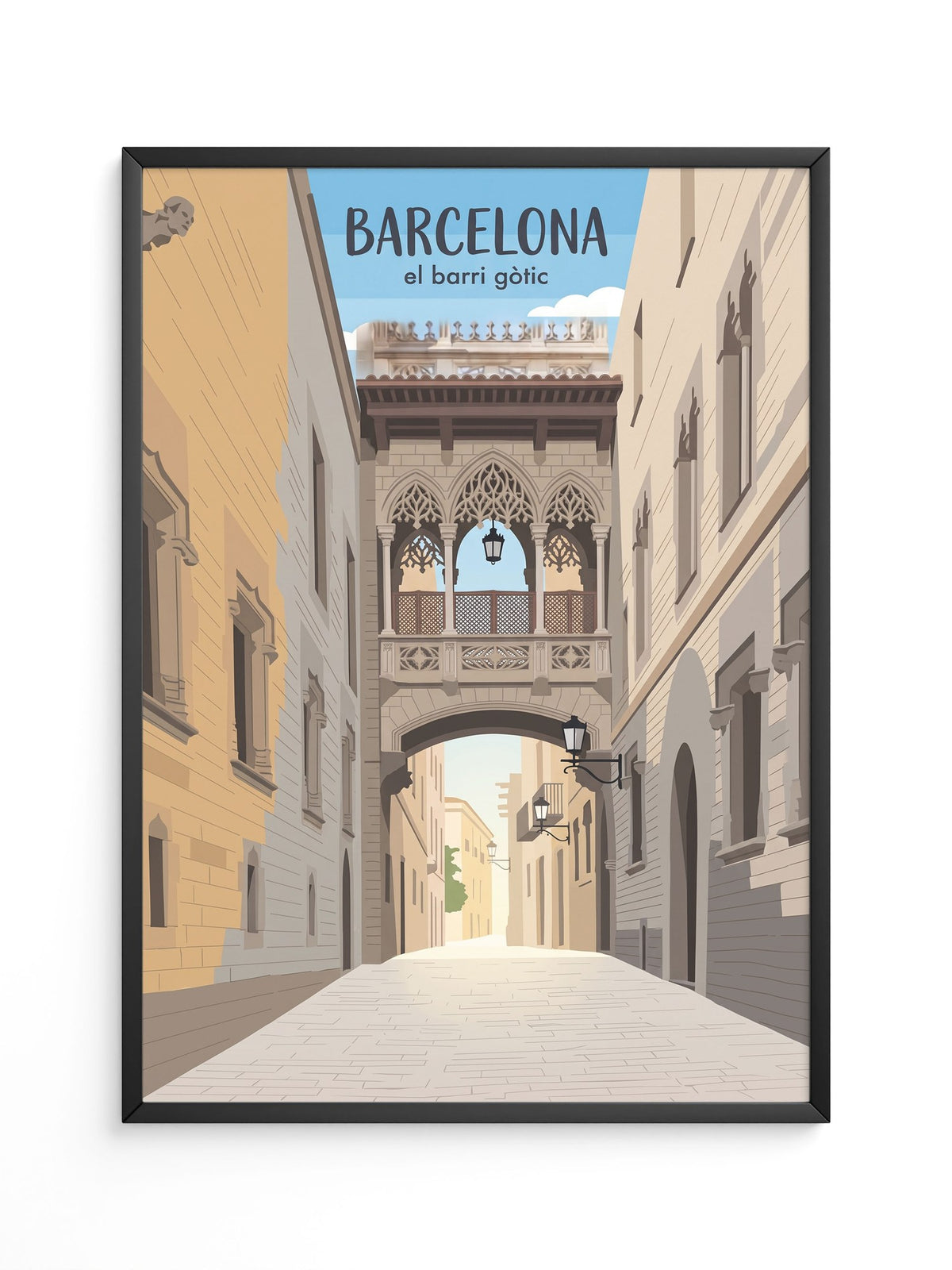 Barcelona Gasse Gotik
