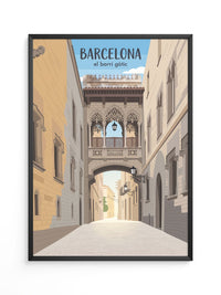 Barcelona Gasse Gotik