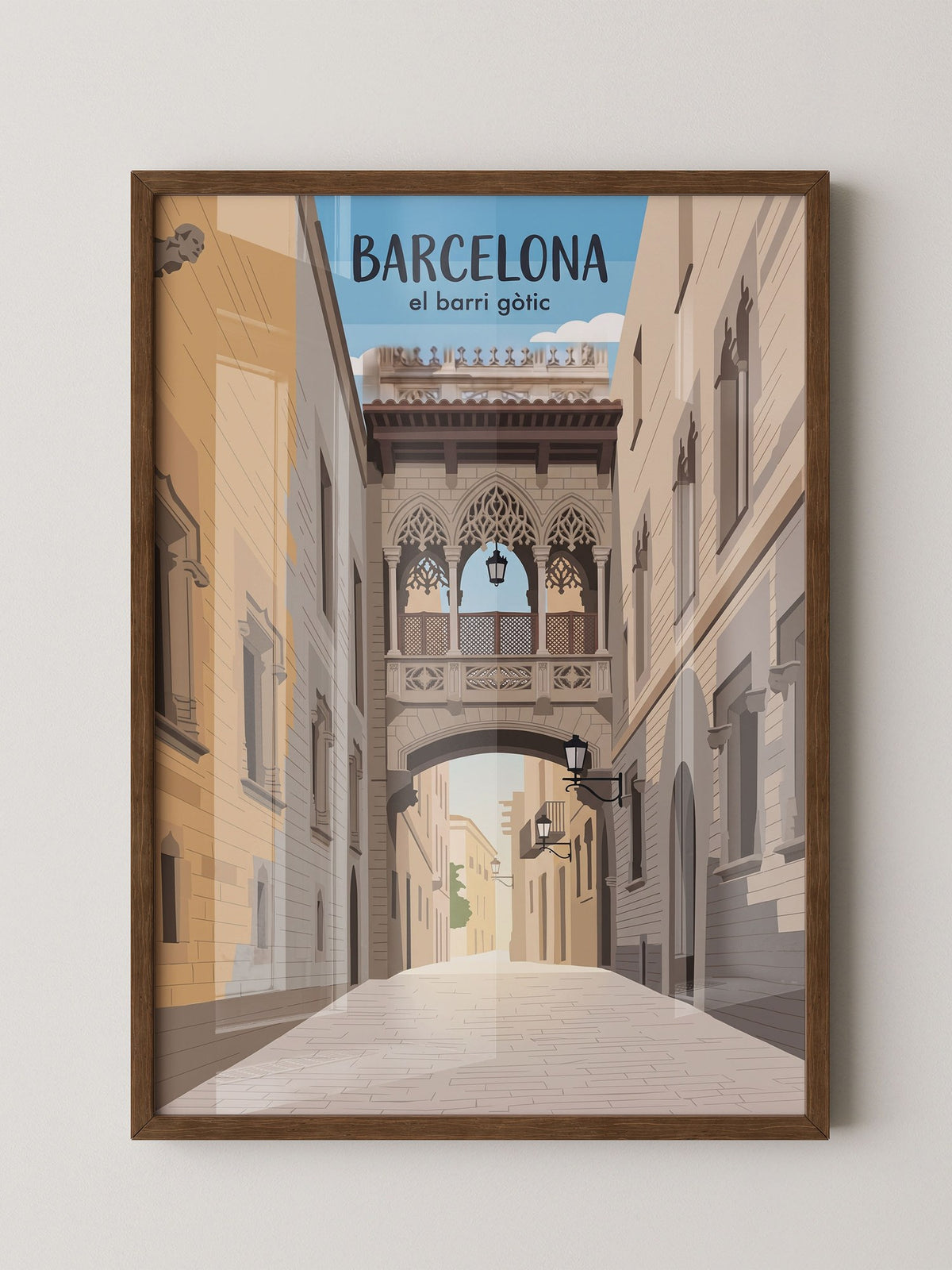 Barcelona Gasse Gotik