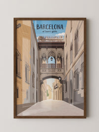 Barcelona Gasse Gotik