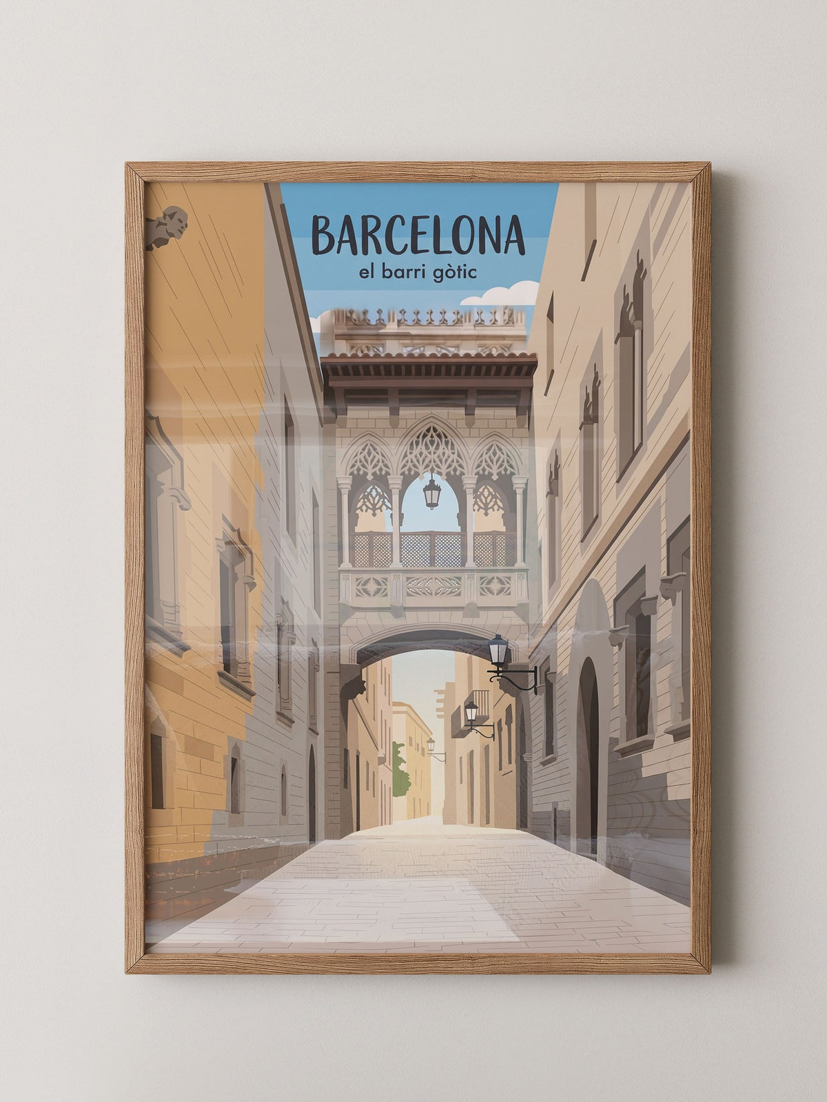 Barcelona Gasse Gotik