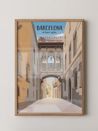 Barcelona Gasse Gotik