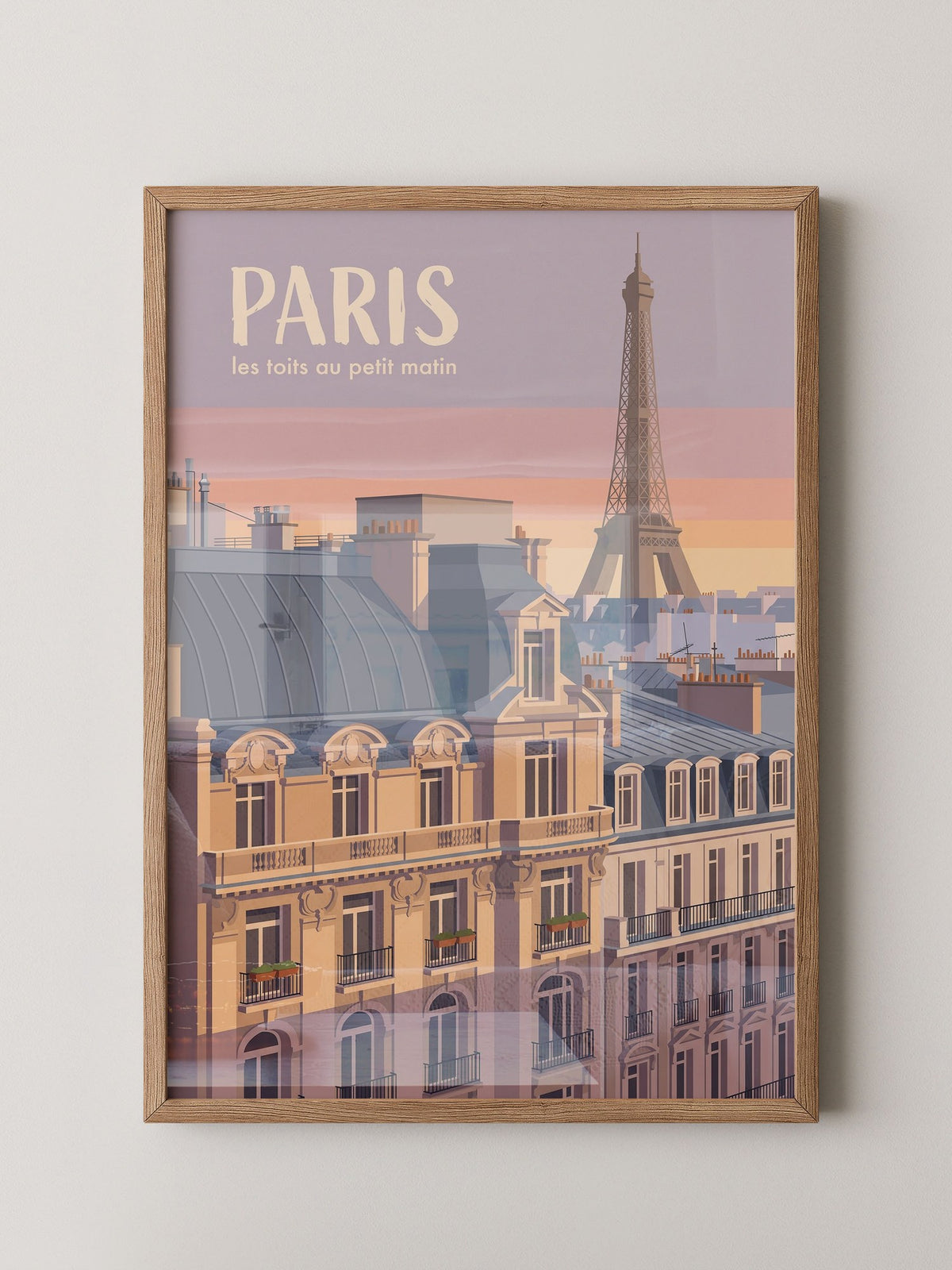 Paris Dachlandschaft Morgenrot