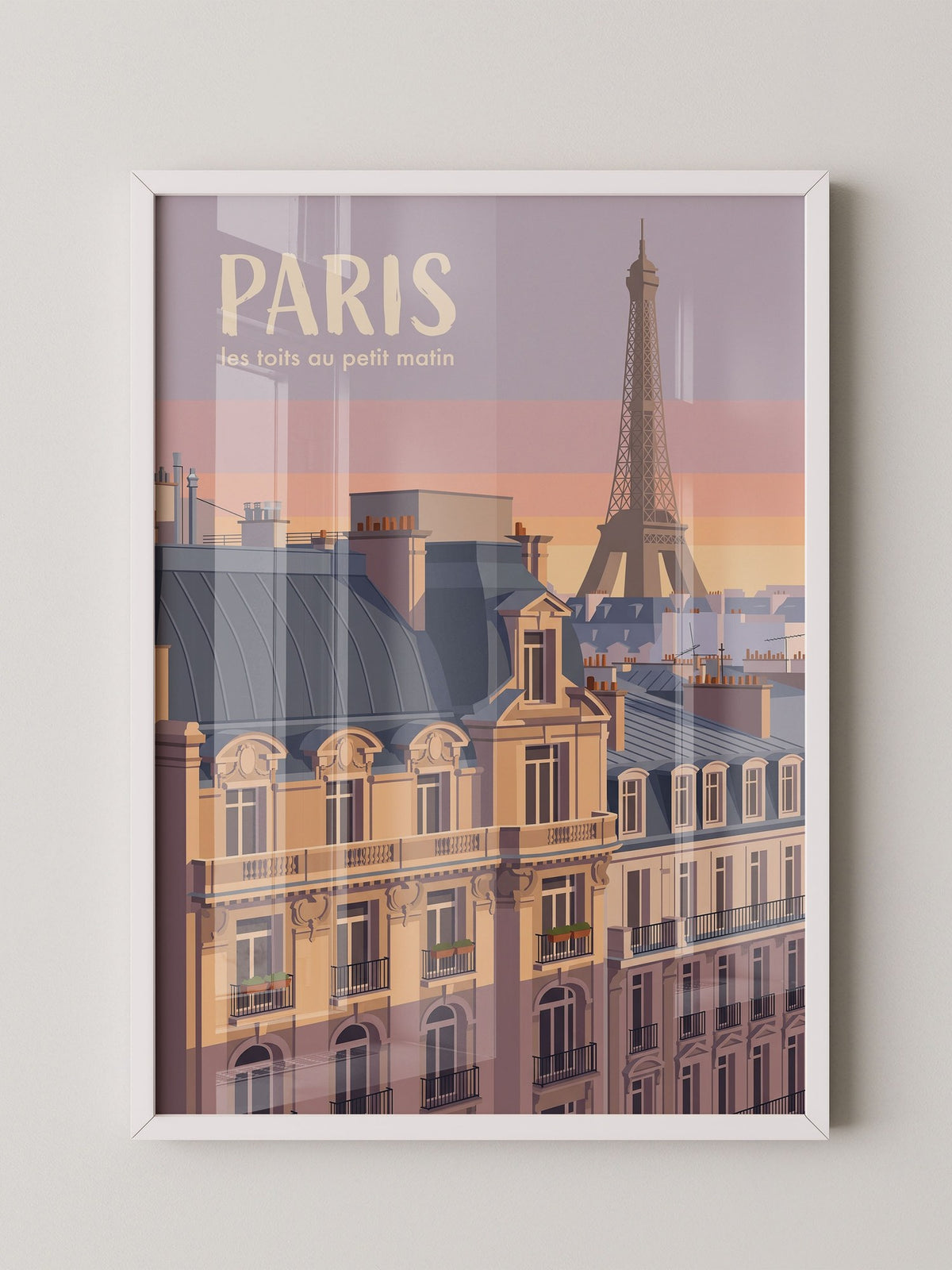 Paris Dachlandschaft Morgenrot