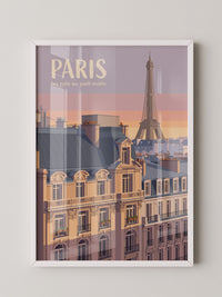 Paris Dachlandschaft Morgenrot