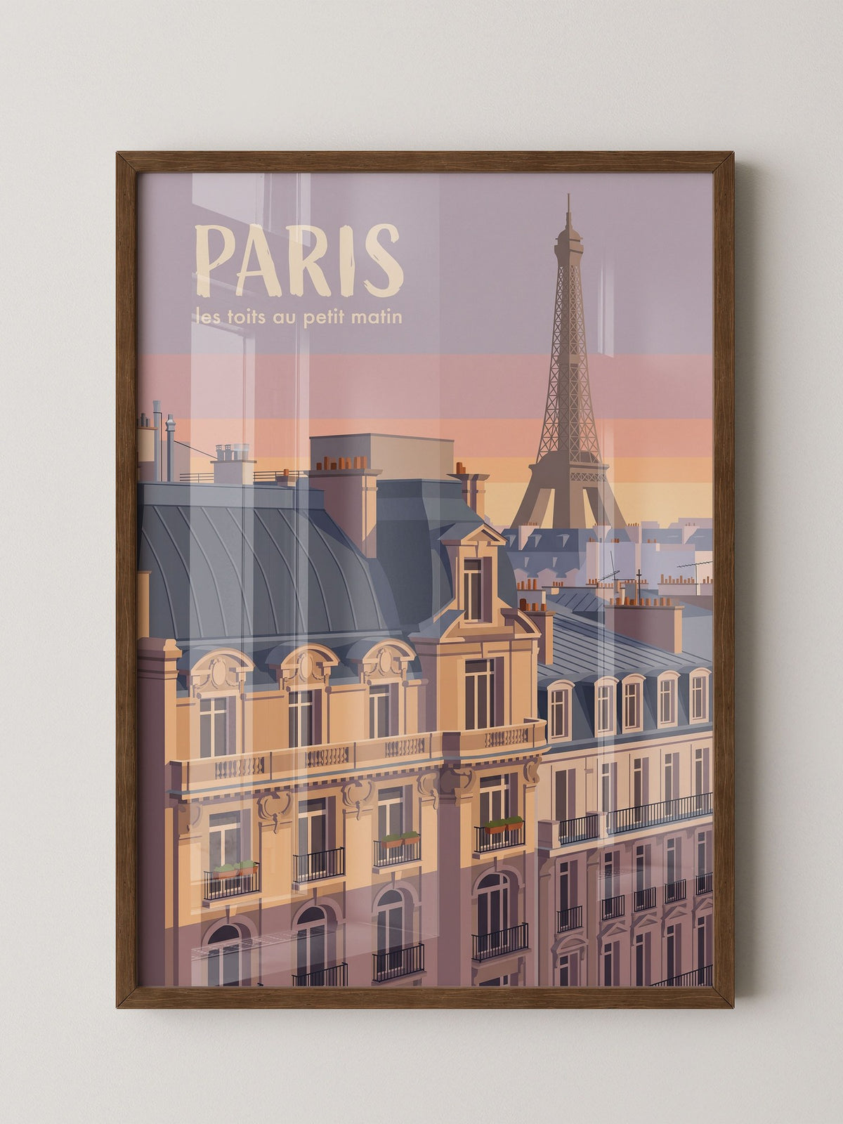 Paris Dachlandschaft Morgenrot