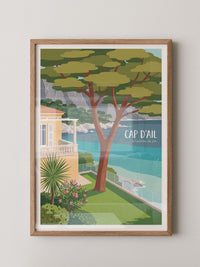 Cap d'Ail Pinienbaum Küste