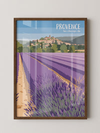 Provence Lavendelfeld Illustration
