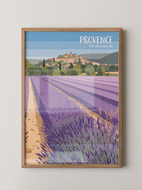 Provence Lavendelfeld Illustration