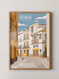 Sevilla Gasse Illustration