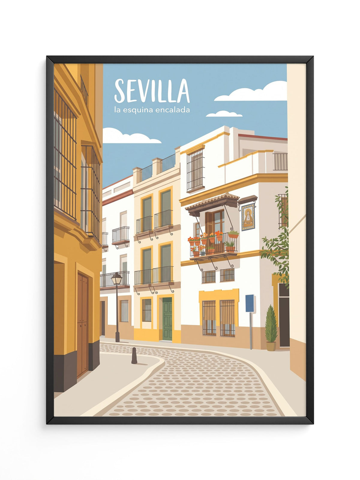 Sevilla Gasse Illustration