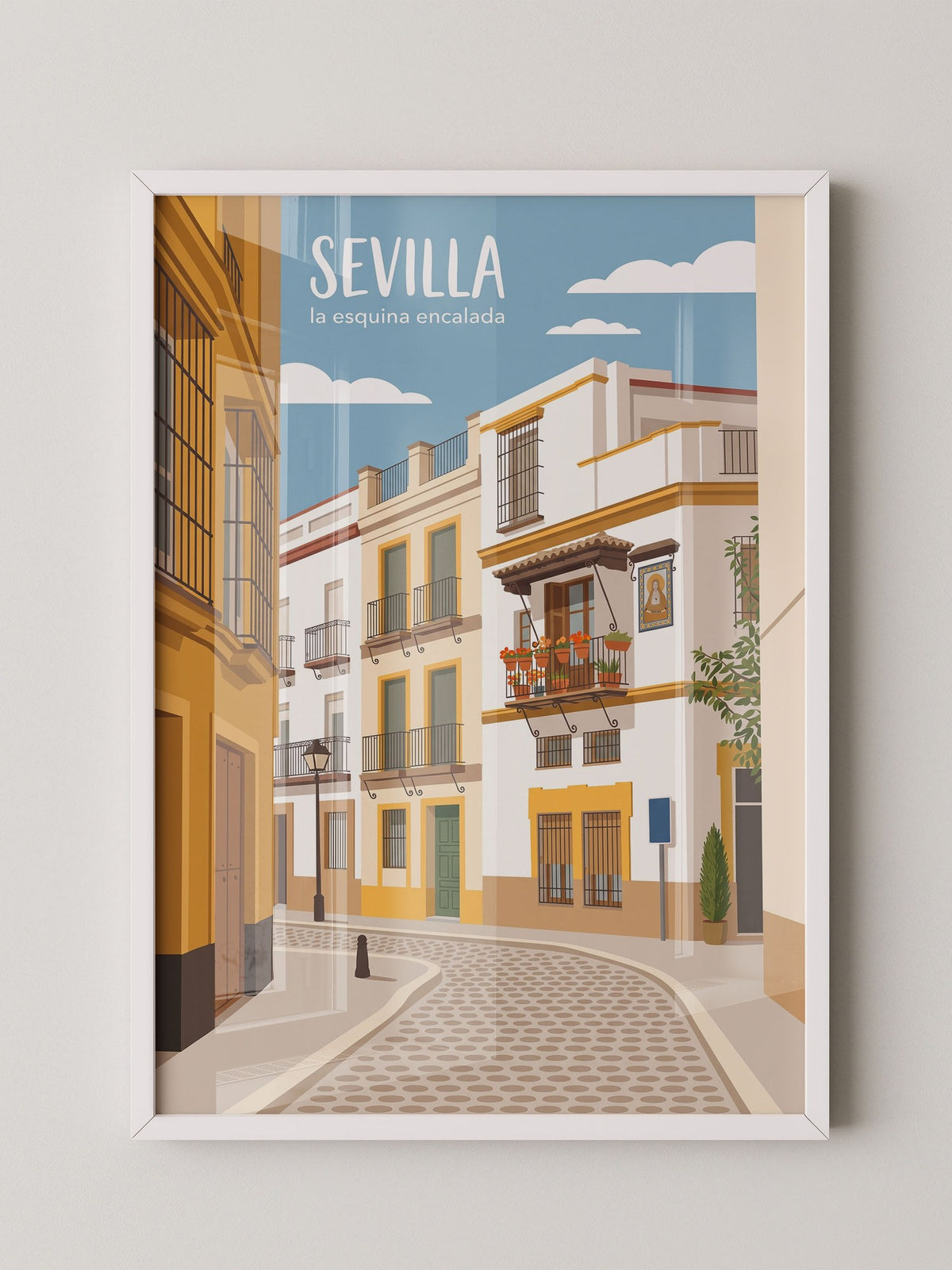 Sevilla Gasse Illustration