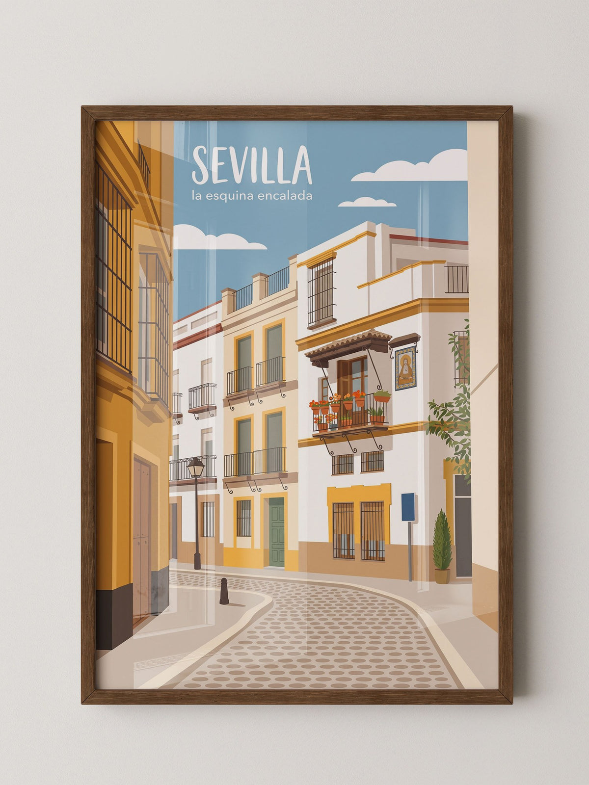 Sevilla Gasse Illustration