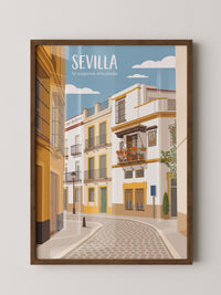 Sevilla Gasse Illustration