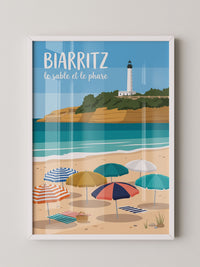 Biarritz Strand Leuchtturm