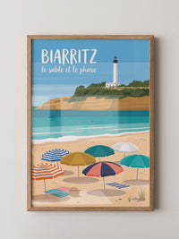 Biarritz Strand Leuchtturm