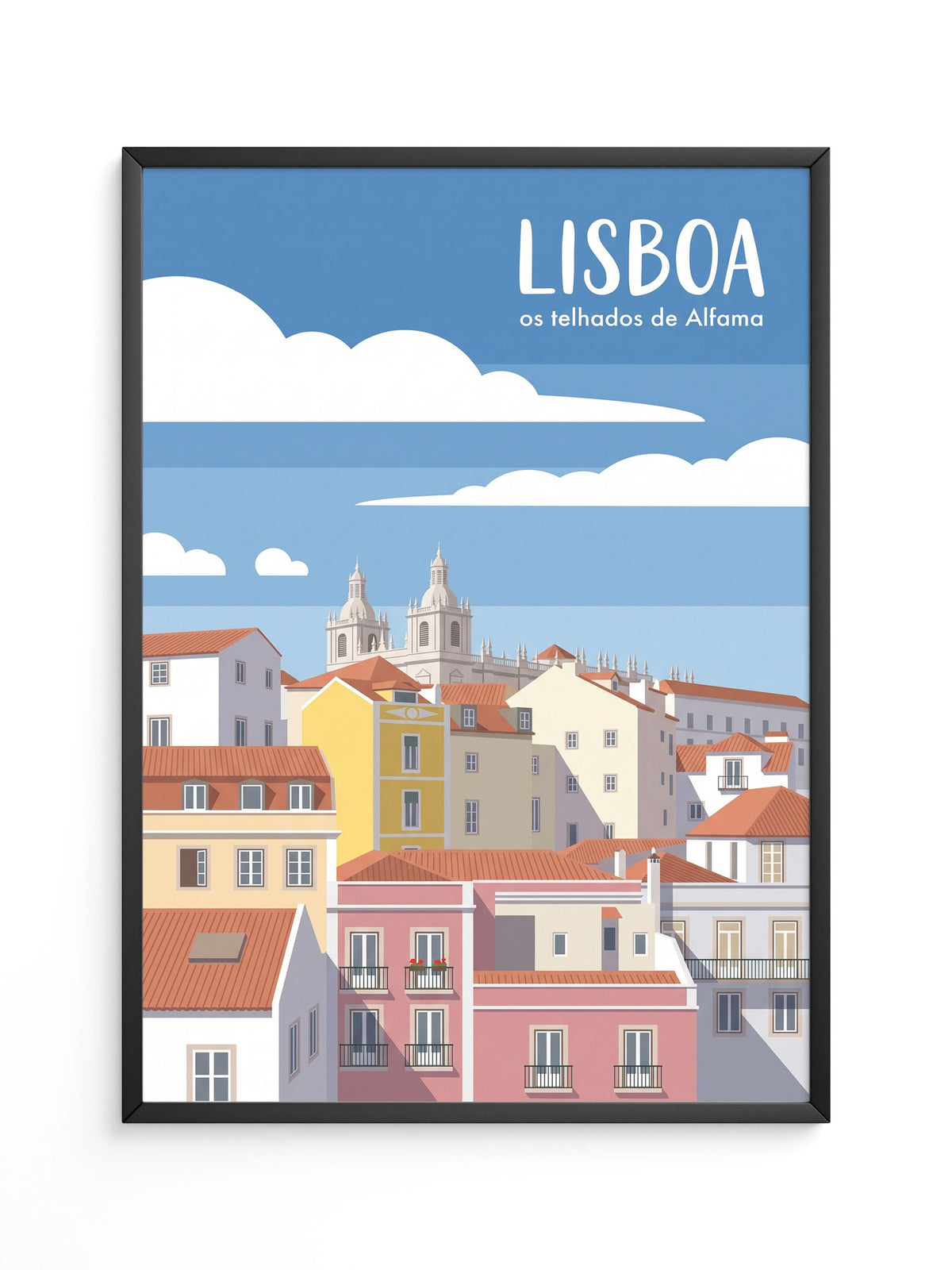 Lisboa Altstadt Illustration