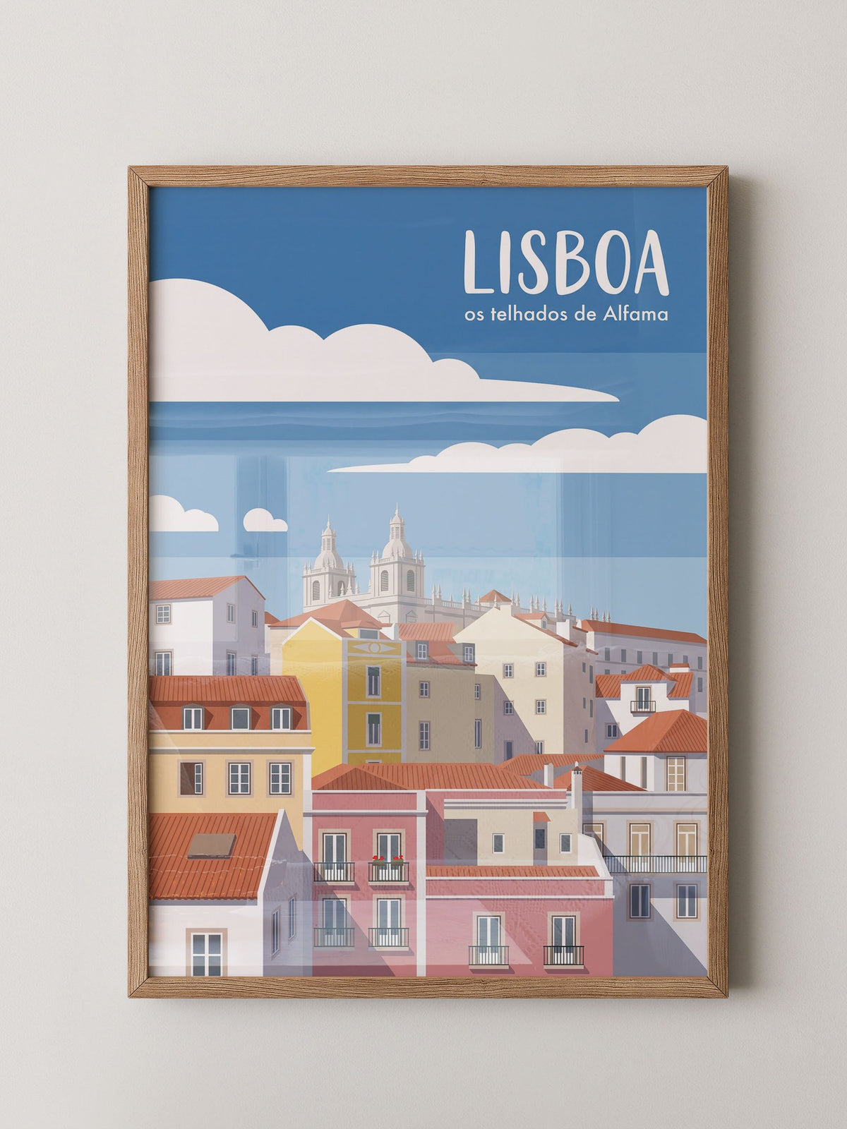 Lisboa Altstadt Illustration