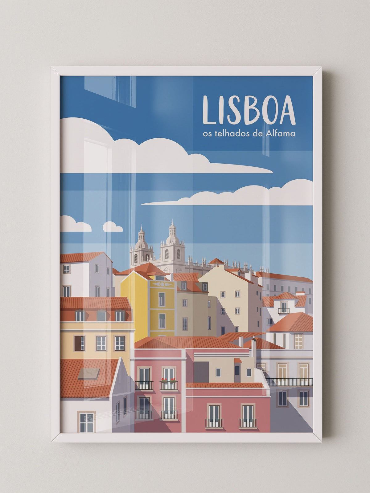 Lisboa Altstadt Illustration
