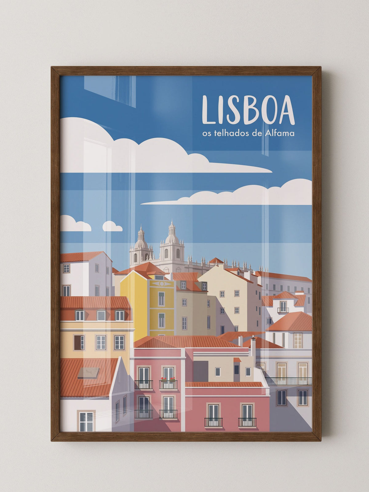 Lisboa Altstadt Illustration