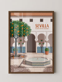 Sevilla Orangenhof Illustration
