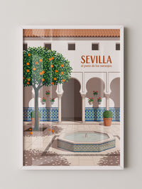 Sevilla Orangenhof Illustration