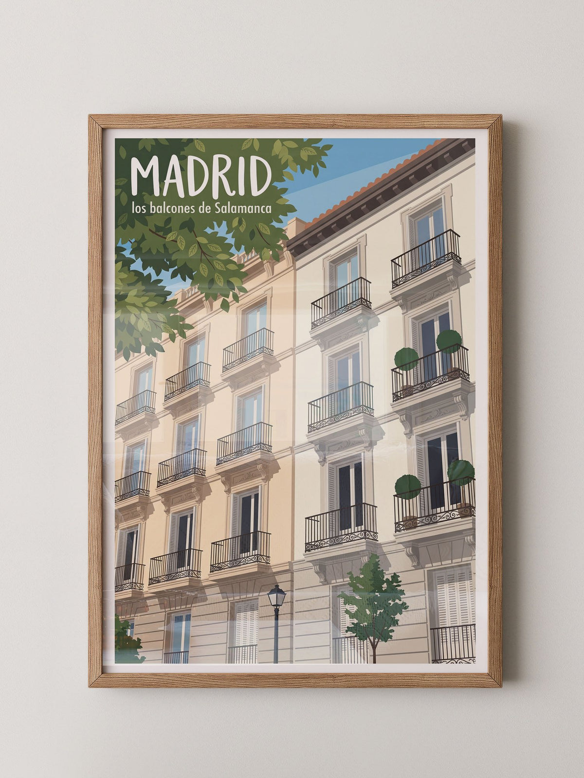 Madrid Balcone Illustration